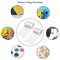 1200 Pieces (600 Pair Sets) 15mm Diameter Sticky Back Hook, Self Adhesive Dots Loop Tapes for DIY Crafts Office Classroom (White)